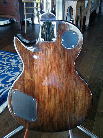 Warmoth stained, finished back. Ebony covers (took forever to shape)