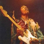 Jimi Hendrix on stage