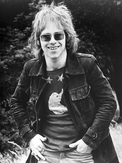 Elton John 1969 Photo. Black and white.
