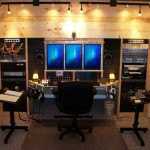 Home recording studio ideas: built-in small room, wood