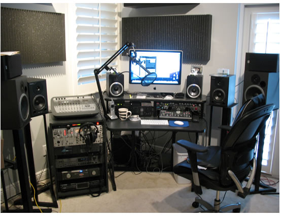 Home studio set up.