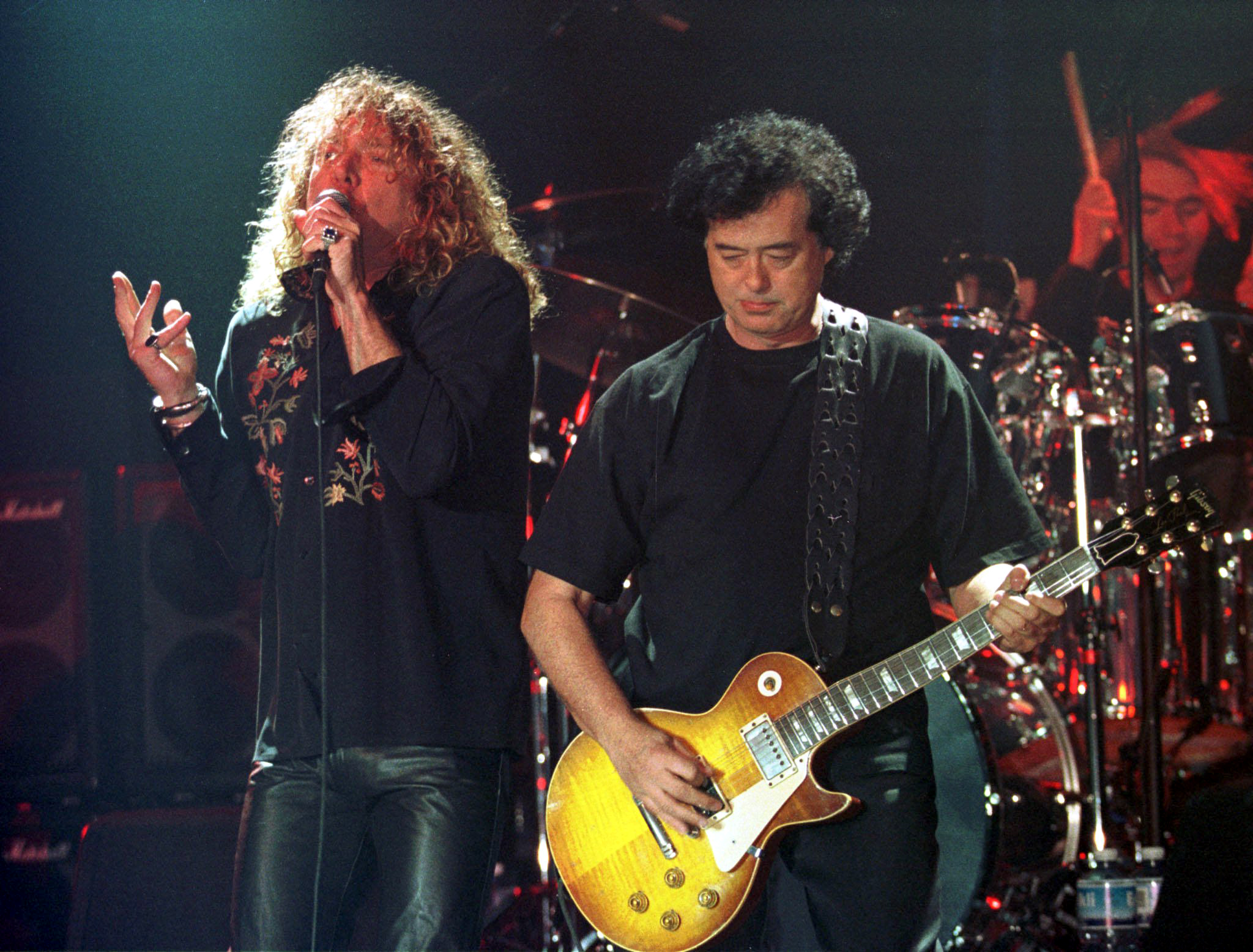 Robert Plant and Jimmy Page of Led Zeppelin