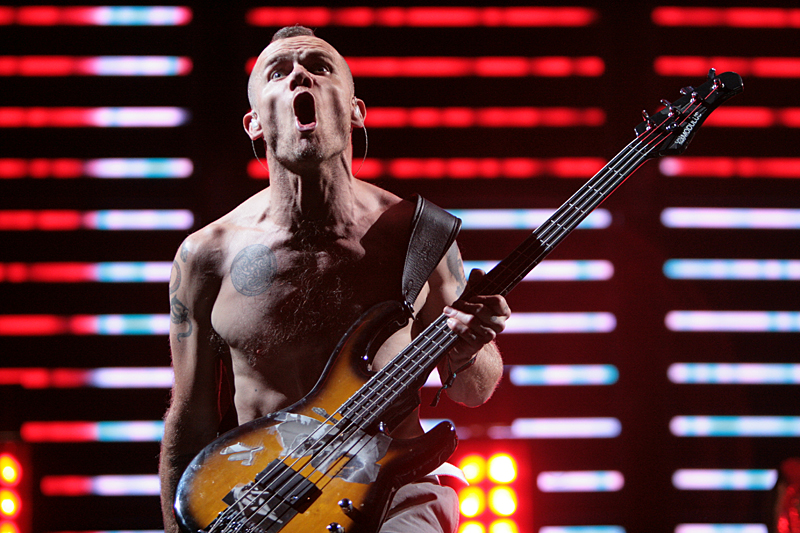 Red Hot Chili Peppers: Flea on stage