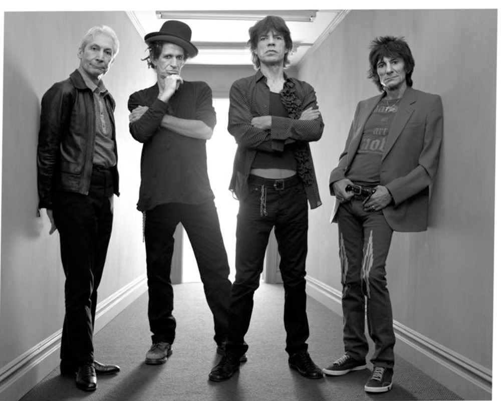 The Rolling Stones Recent Photo Black and White
