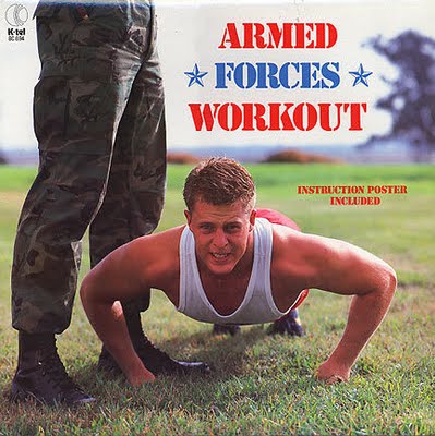 Strange Album Cover: Armed Forces Workout