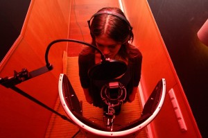 recording vocal in a studio
