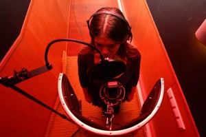 recording vocal in a studio