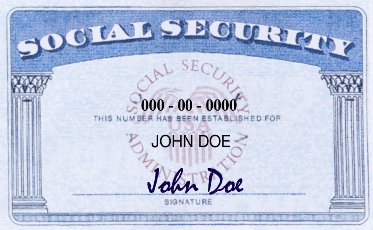 social security card photo