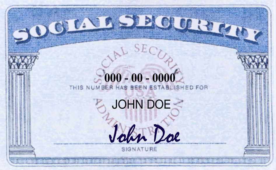 social security card photo