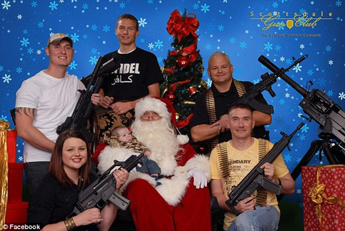 Americans and their guns at christmas