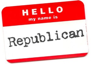 Republican Identity Name Tag