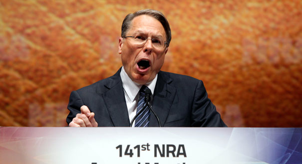 Angry Wayne LaPierre shouting, speech, NRA