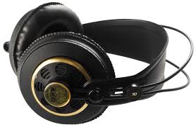 headphones AKG gold