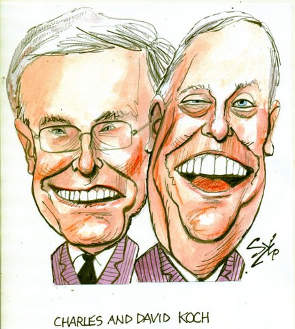 Koch brothers cartoon