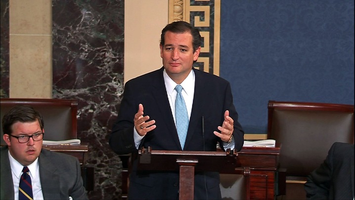 Ted Cruz fake filibuster