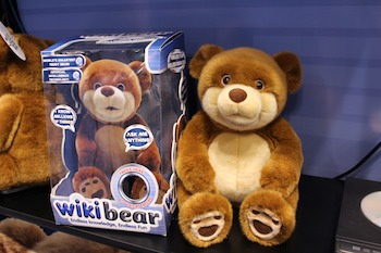 talking toy teddy bear, WikiBear box