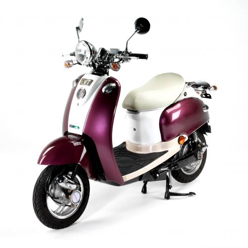 Electric scooter for adults, retro, purple