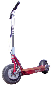 GoPed electric scooter. Standing style