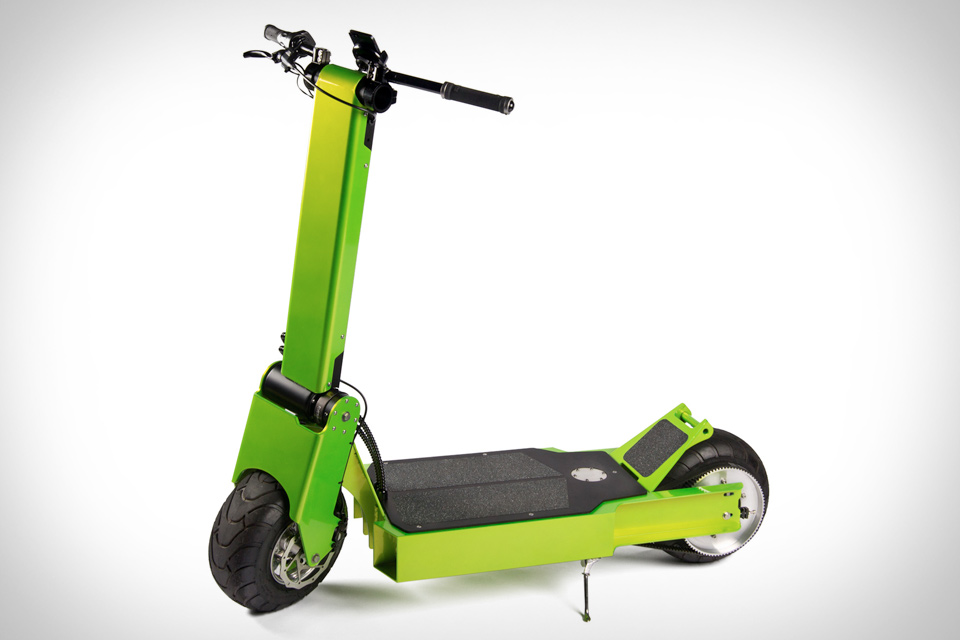 Rover electric scooter, green