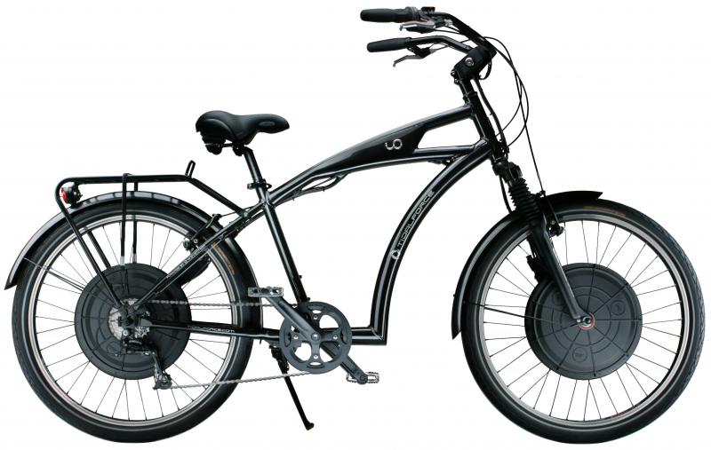 Cruiser electric bike, black