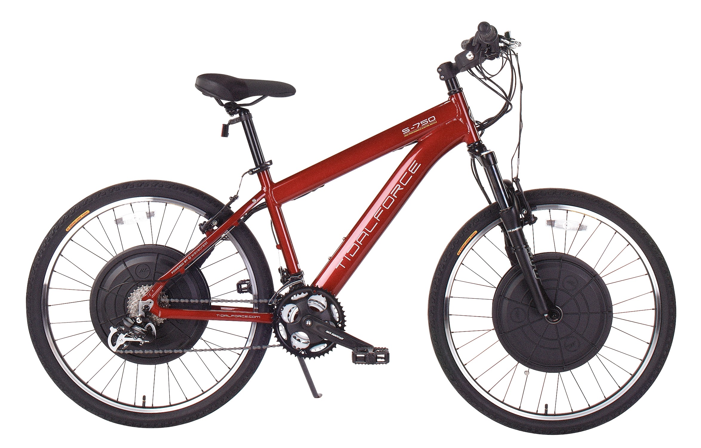 TidalForce e-bike, red. hub