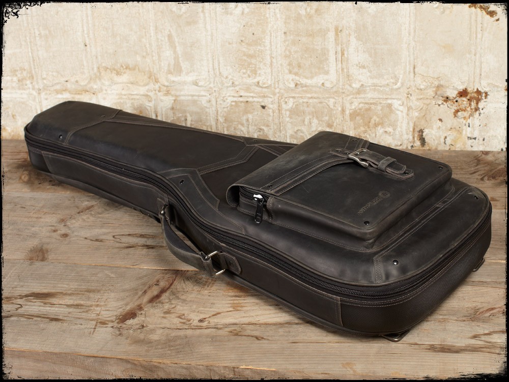 leather guitar case, soft