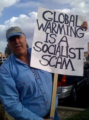 climate change denial, socialist scam