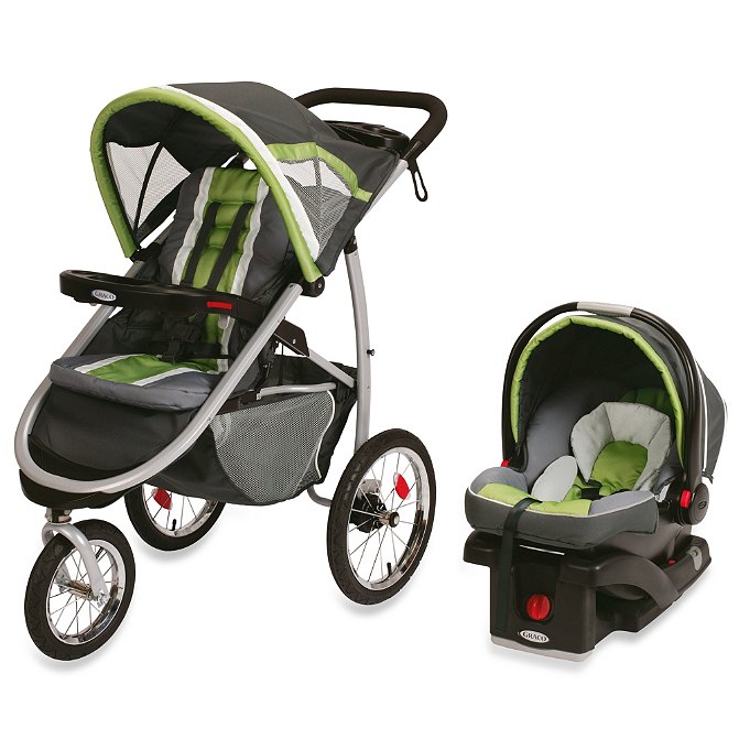 Graco FastAction Fold Jogger Click Connect Travel System in Piazza