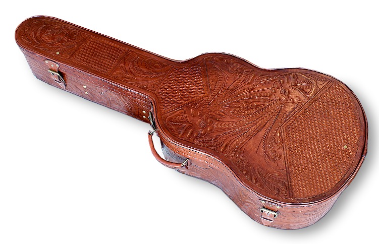 leather guitar case, classical guitar