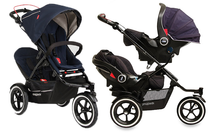 double jogging stroller with car seat