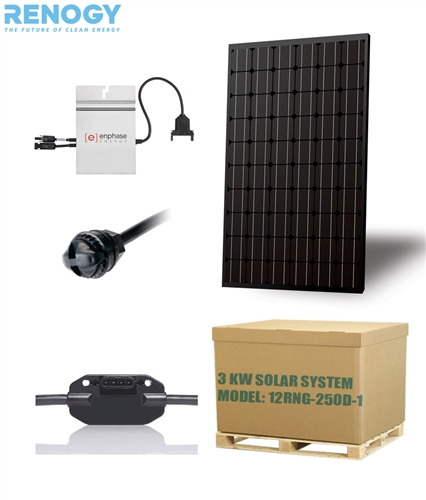 Renogy 3000 watt home solar panel kit