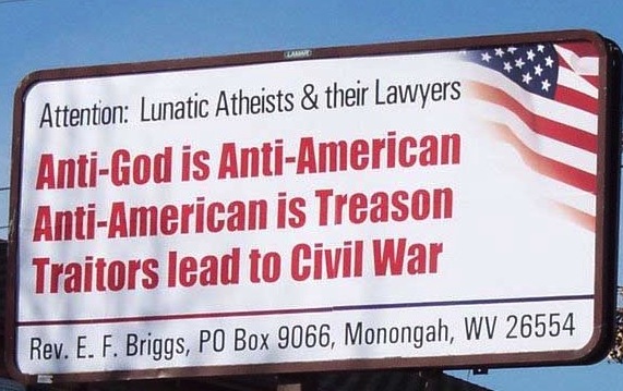 Anti- God Makes You Anti-American, biullboard