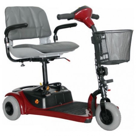 3 Wheel indoor mobility scooter, red