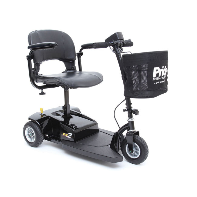 indoor mobility scooter, 3-wheel, black
