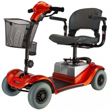 4-wheel mobility scooter, red