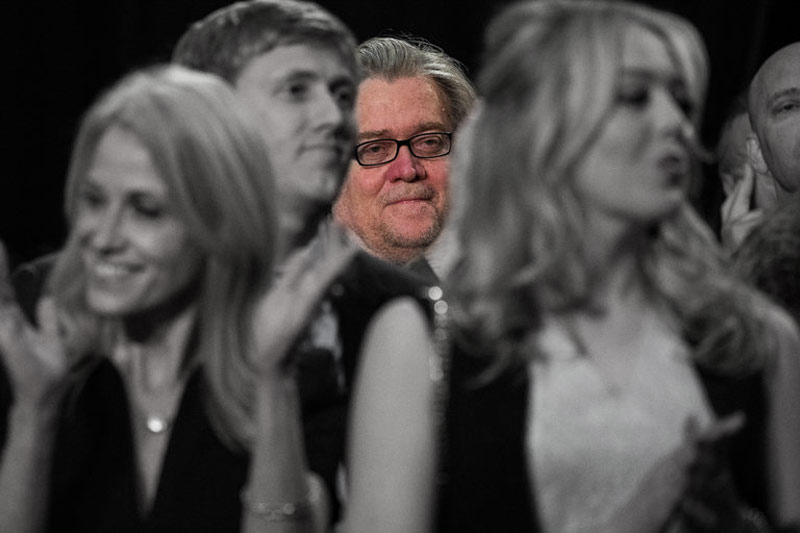 Steve Bannon in background