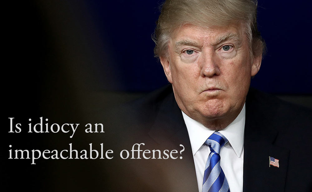 Donald Trump: Is Being An Idiot An Impeachable Offense?