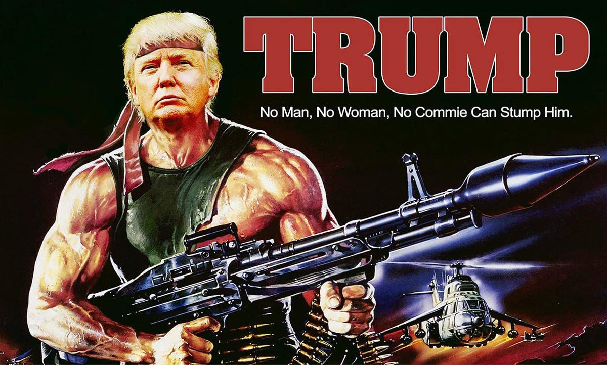 Donald Trump as Rambo